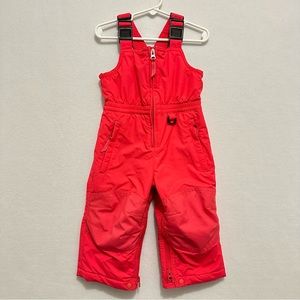Land’s End Toddler Kids Snow Bib Winter Ski Pink size 2T